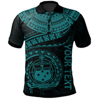Polynesian Samoa Custom Polo Shirt Samoan Waves (Turquoise) Unisex Turquoise - Polynesian Pride