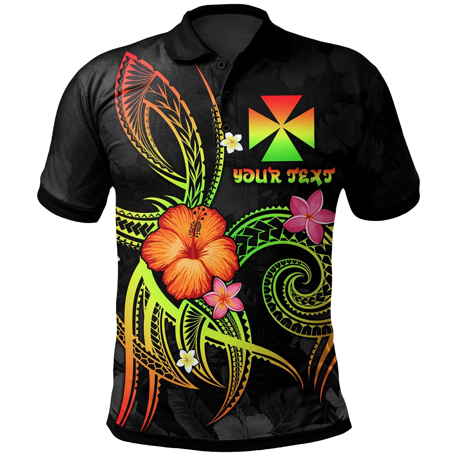 Wallis and Futuna Custom Polo Shirt Polynesian Legends (Reggae) Unisex Reggae - Polynesian Pride