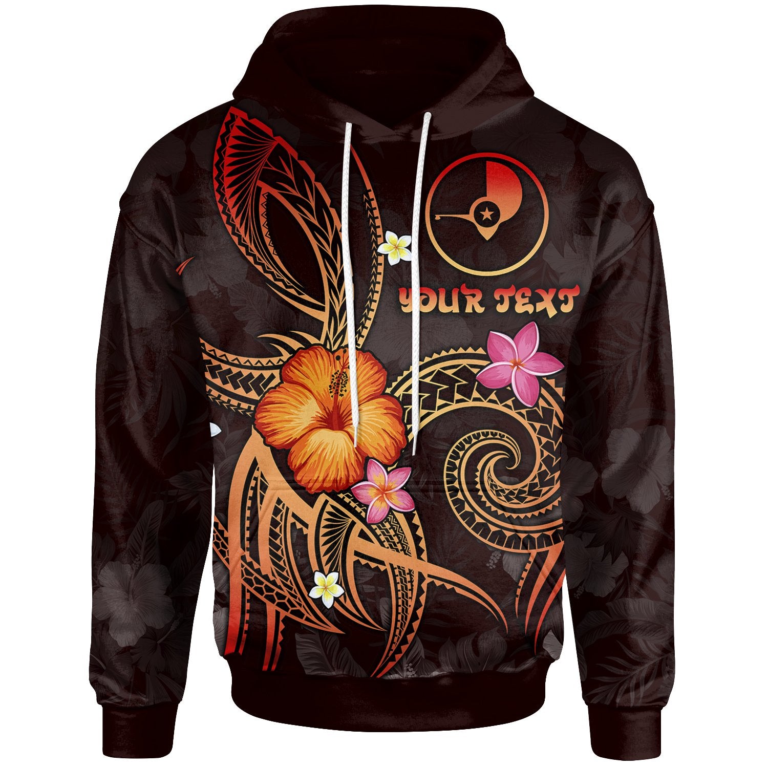 YAP Polynesian Custom Hoodie Legend of YAP (Red) Unisex Red - Polynesian Pride