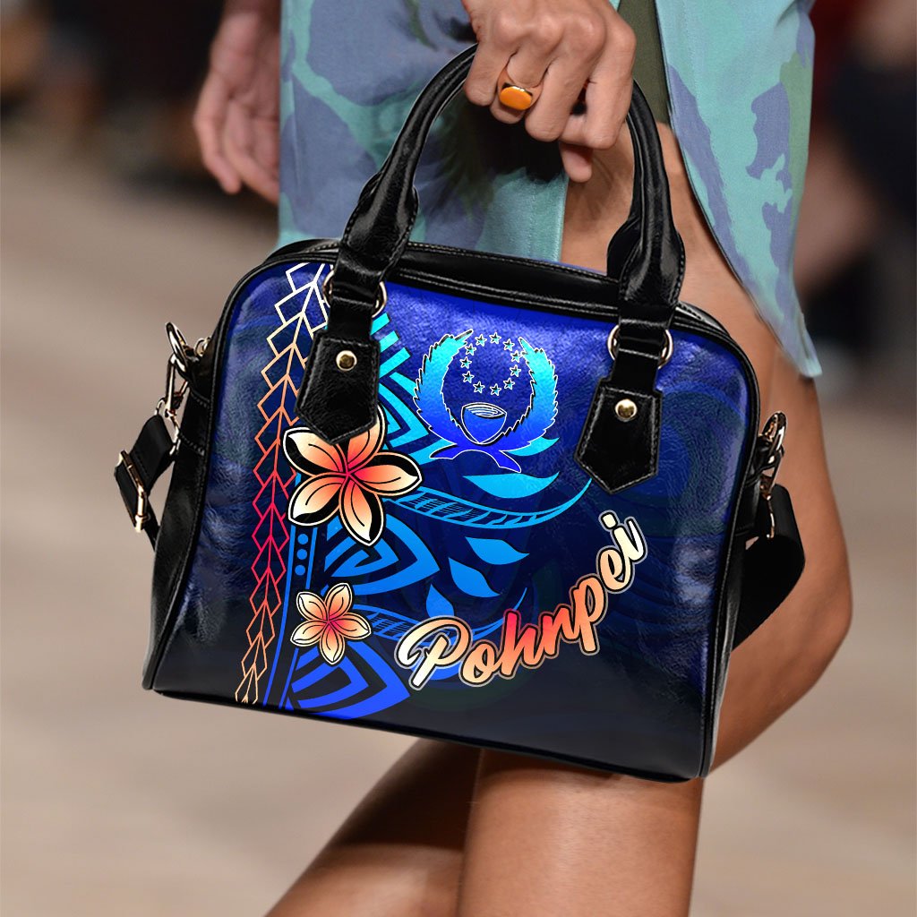 Pohnpei Shoulder Handbag - Vintage Tribal Mountain - Polynesian Pride