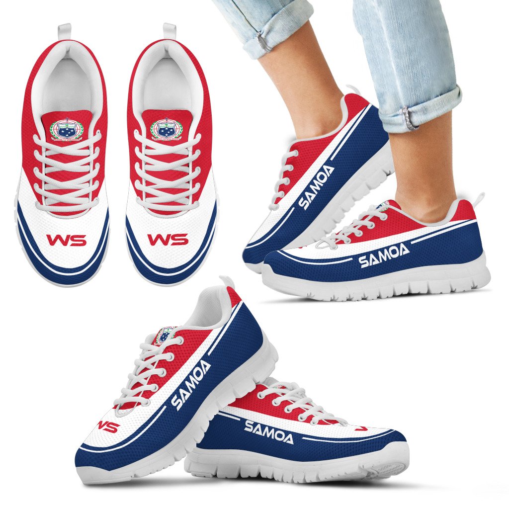 Samoa Sneakers - Samoa Coat Of Arms - Polynesian Pride