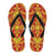 Polynesian Flip Flops Orange Women's Flip Flops Black - Polynesian Pride