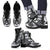 Tonga Leather Boots - Polynesian Tattoo Black Black - Polynesian Pride