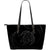 Hawaii Turtle Large Leather Tote - Gray - Frida Style Black - Polynesian Pride