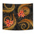 American Samoa Tapestry - Gold Plumeria - Polynesian Pride