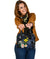 Polynesian Hawaii Shoulder Handbag - Turtle With Plumeria Flowers - Polynesian Pride