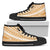 Polynesian High Top Shoes - Gold White Version Unisex Black - Polynesian Pride