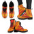 New Caledonia Leather Boots - Polynesian Flag Chief Version - Polynesian Pride