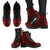 Northern Mariana Islands Leather Boots - Tribal Red - Polynesian Pride