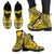 niue Leather Boots - Polynesian Flag Chief Version - Polynesian Pride