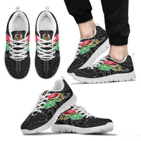 Vanuatu Sneakers - Vanuatu Coat Of Arms & Flag Wing - A8 - Polynesian Pride