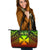 Polynesian Wallis and Futuna Personalised Leather Tote Bag - Reggae Vintage Polynesian Patterns Reggae - Polynesian Pride