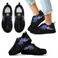 Nauru Sneakers - Nauru Coat Of Arms & Flag Wing - A8 - Polynesian Pride