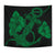 Anchor Green Poly Tribal Tapestry Wall Tapestry Green - Polynesian Pride