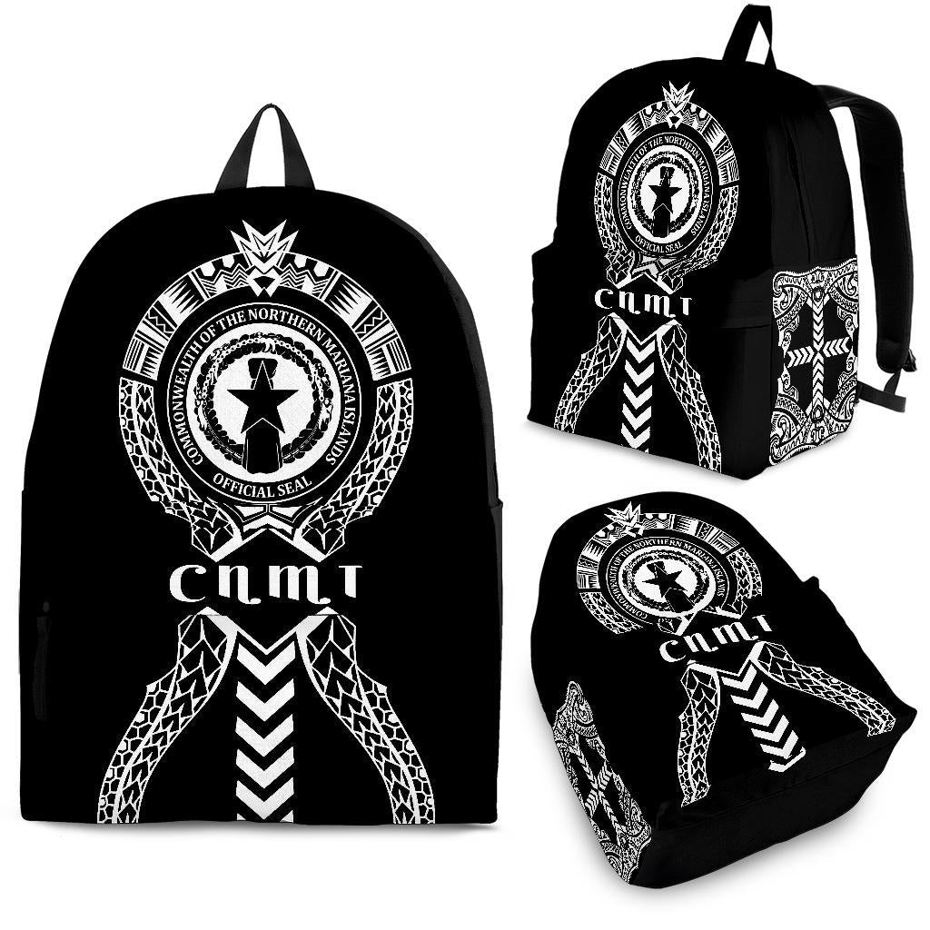 Northern Mariana Islands Backpack - Micronesian Tribal One Style White - Polynesian Pride