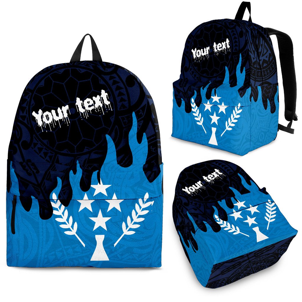 Kosrae Custom Personalised Backpack - Melting Style Blue - Polynesian Pride