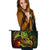 Polynesian Leather Tote Bags - Reggae Shark Polynesian Tattoo Reggae - Polynesian Pride