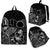 Cook Islands Polynesian Backpack Turtle Hibiscus Black Black - Polynesian Pride
