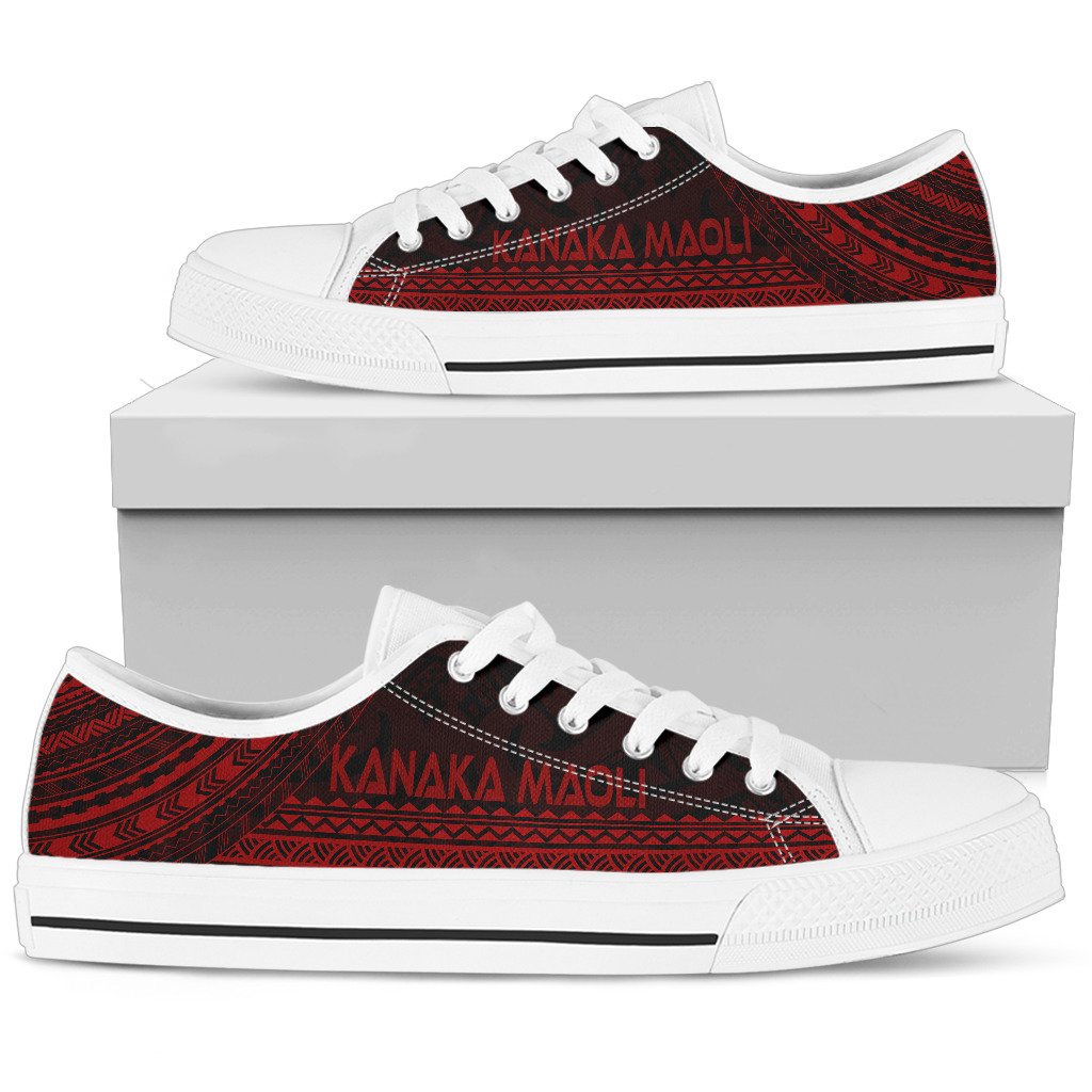 Kanaka Maoli Low Top Shoes - Polynesian Red Chief Version - Polynesian Pride