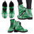 Norfolk Island Leather Boots - Polynesian Flag Chief Version - Polynesian Pride