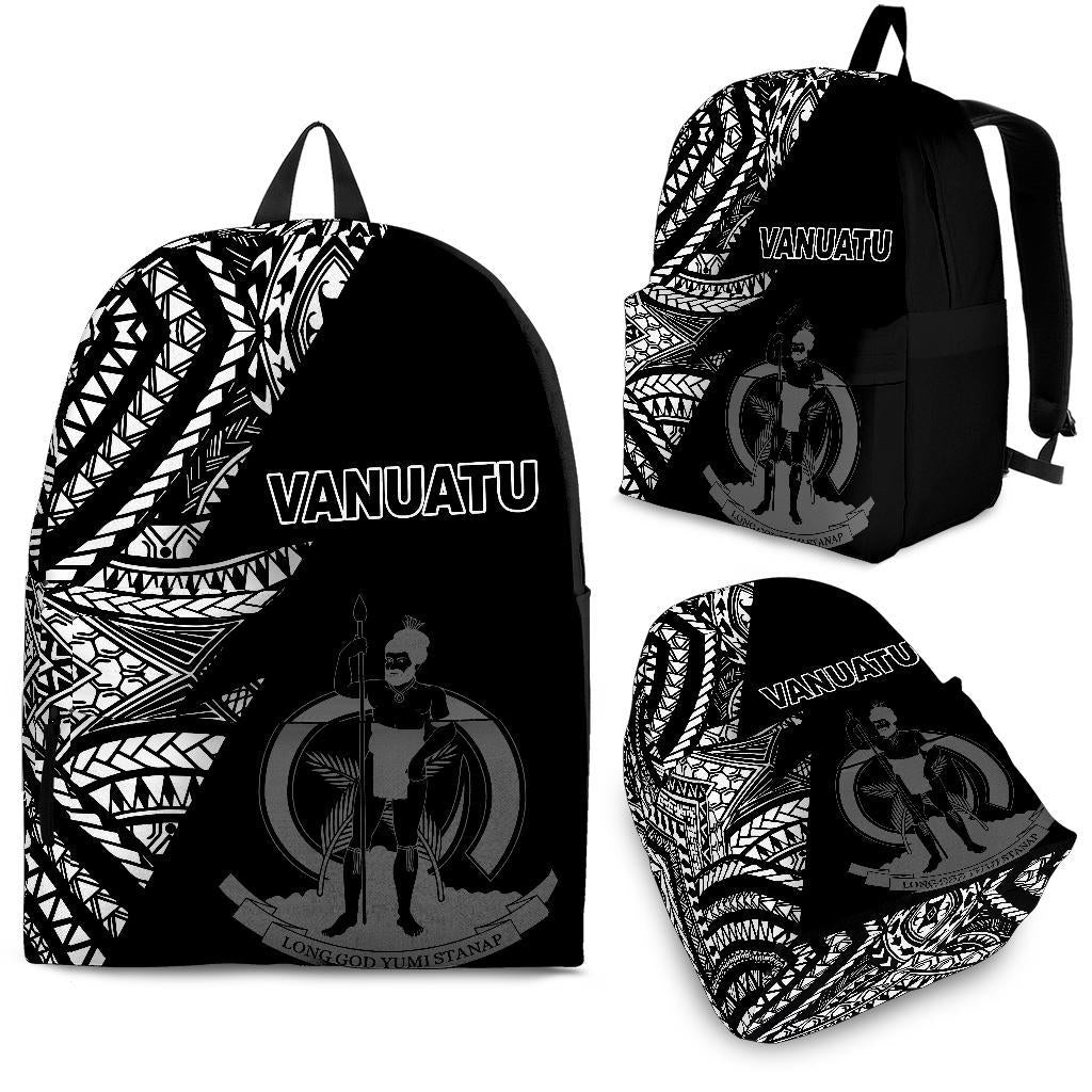 Vanuatu Backpack Flash Black Black - Polynesian Pride