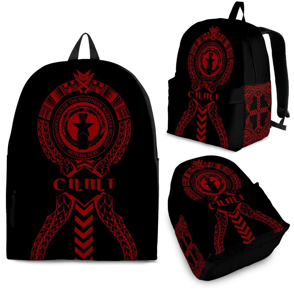 Northern Mariana Islands Backpack - Micronesian Tribal One Style Red - Polynesian Pride