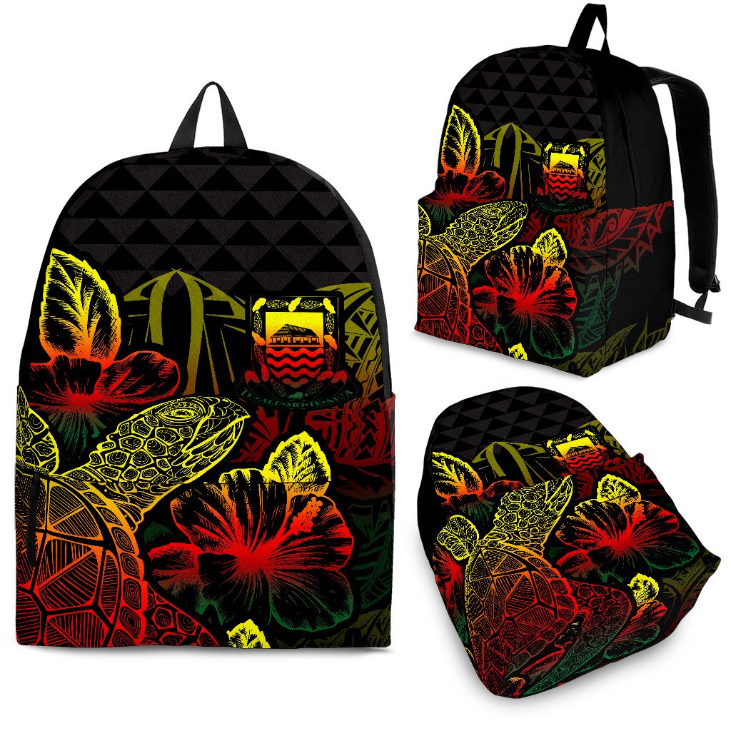 Tuvalu Polynesian Backpack Turtle Hibiscus Reggae Reggae - Polynesian Pride