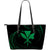 kanaka Large Leather Tote - Green - Frida Style Black - Polynesian Pride