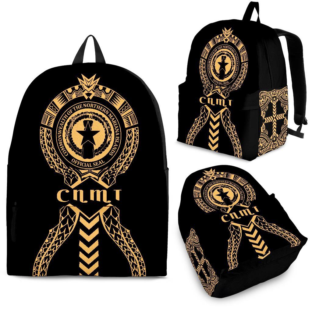 Northern Mariana Islands Backpack - Micronesian Tribal One Style Gold - Polynesian Pride