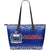 Samoa Large Leather Tote - Polynesian Fog Blue blue - Polynesian Pride