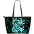 Polynesian Hawaii Leather Tote Bag - Kanaka Maoli Blue Turtle Blue - Polynesian Pride