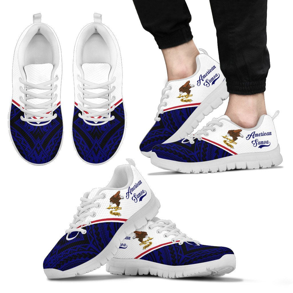 American Samoa Rising Sneakers - American Samoa Flag 2nd - A16 - Polynesian Pride