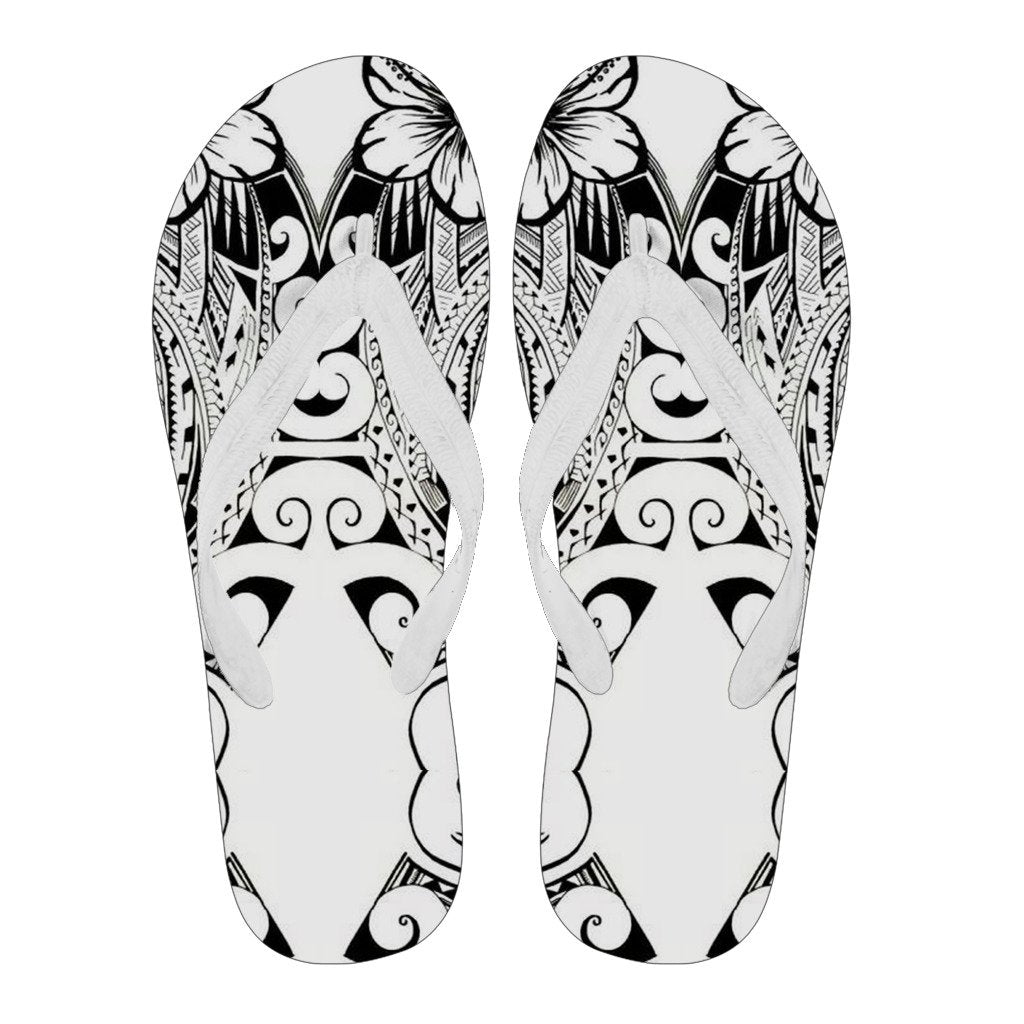 Polynesian 37 Flip Flops Men White - Polynesian Pride