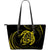 Hawaii Turtle Large Leather Tote - Yellow - Frida Style Black - Polynesian Pride