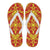 Polynesian Flip Flops Orange Men's Flip Flops White - Polynesian Pride