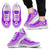 Niue Wave Sneakers - Polynesian Pattern White Purple Color Men's Sneakers - White - Niue White - Polynesian Pride