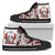 Tonga Polynesian High Top Shoes - Tonga Power Unisex Black - Polynesian Pride