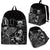 Tuvalu Polynesian Backpack Turtle Hibiscus Black Black - Polynesian Pride