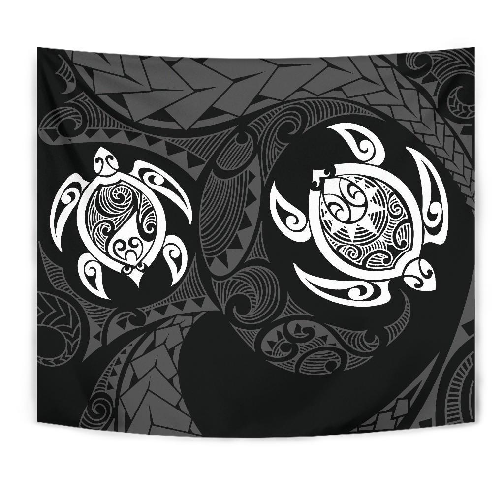 Hawaii Polynesian Turtle Tapestry White - Polynesian Pride