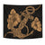 Anchor Gold Poly Tribal Tapestry Wall Tapestry Gold - Polynesian Pride