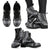 Marquesas Islands Leather Boots - Polynesian Black Chief Version - Polynesian Pride