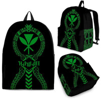 Kanaka Maoli Backpack - Polynesian Tribal One Style Green - Polynesian Pride