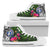 Northern Mariana Islands High Top Shoes - Turtle Plumeria Banana Leaf Unisex White - Polynesian Pride