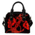 Anchor Red Poly Tribal Shoulder Handbag One Size Red - Polynesian Pride