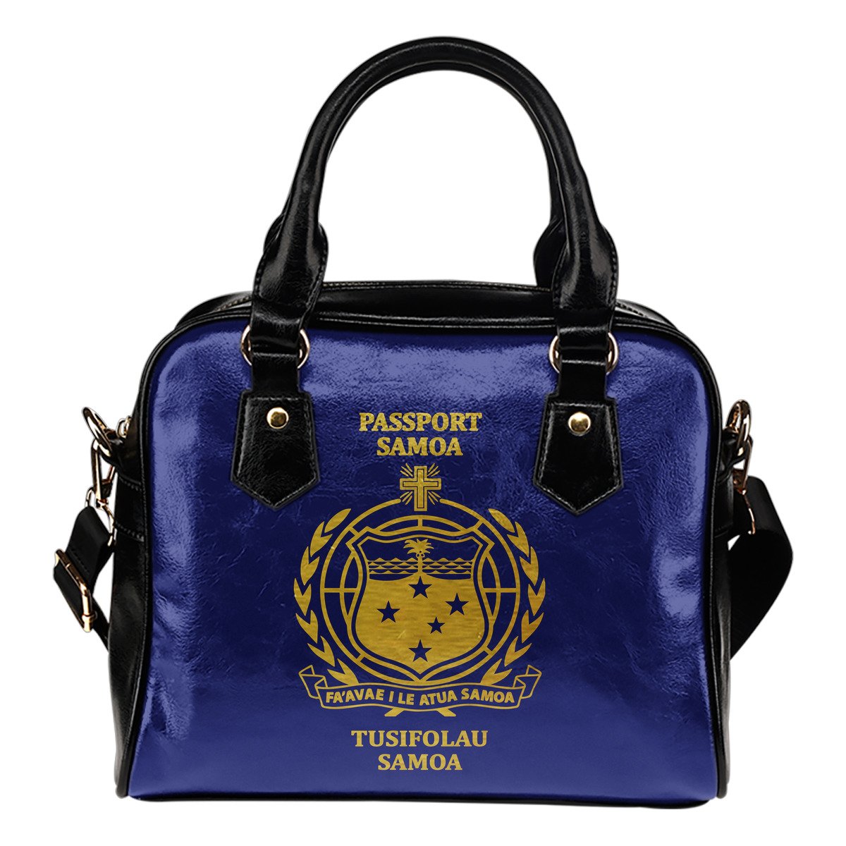 Samoa Passport Shoulder Handbag One Size Blue - Polynesian Pride