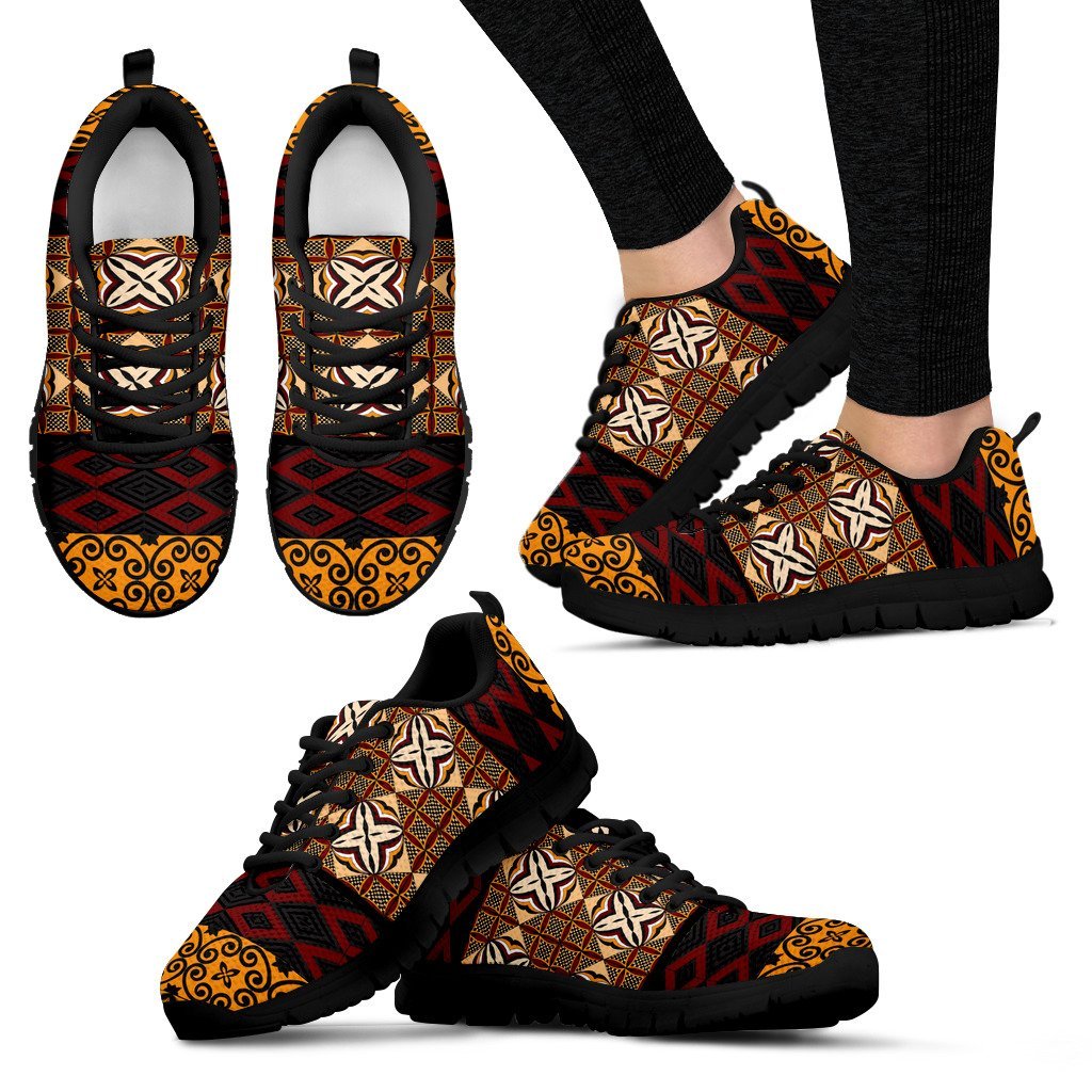 Samoa Sneakers - Samoa Siapo Pattern - NN8 - Polynesian Pride