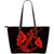 Anchor Red Poly Tribal Large Leather Tote Red - Polynesian Pride