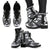 Marquesas Islands Leather Boots - Polynesian Tattoo Black - Polynesian Pride