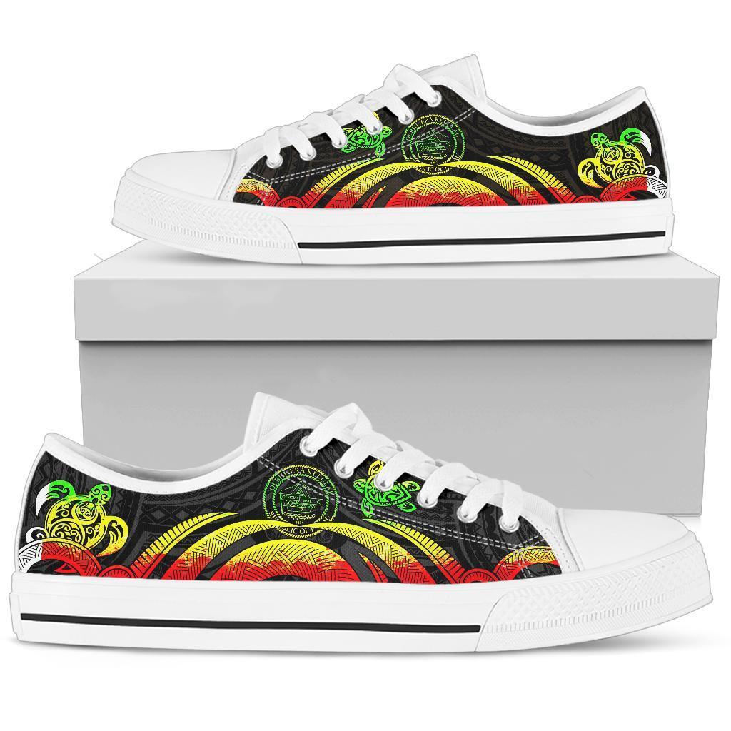 Palau Low Top Canvas Shoes - Reggae Tentacle Turtle - Polynesian Pride