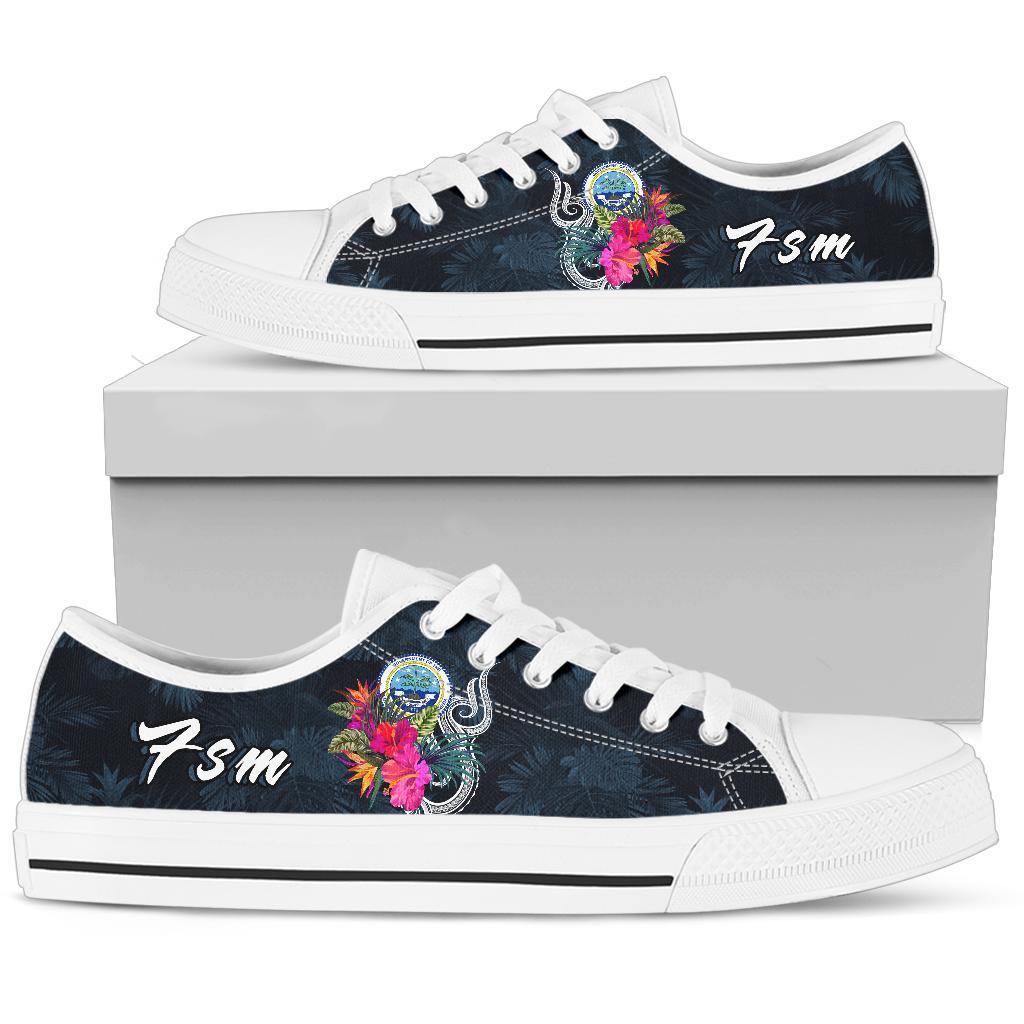 Federated States of Micronesia Polynesian Low Top Shoe - Tropical Flower - Polynesian Pride